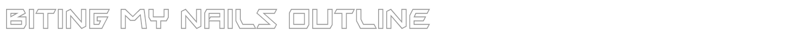 Biting My Nails font preview